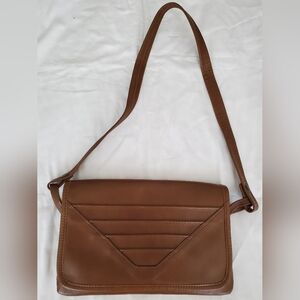 Brixton Vancouver Brown Handbag with four inner pockets, one with zipper.